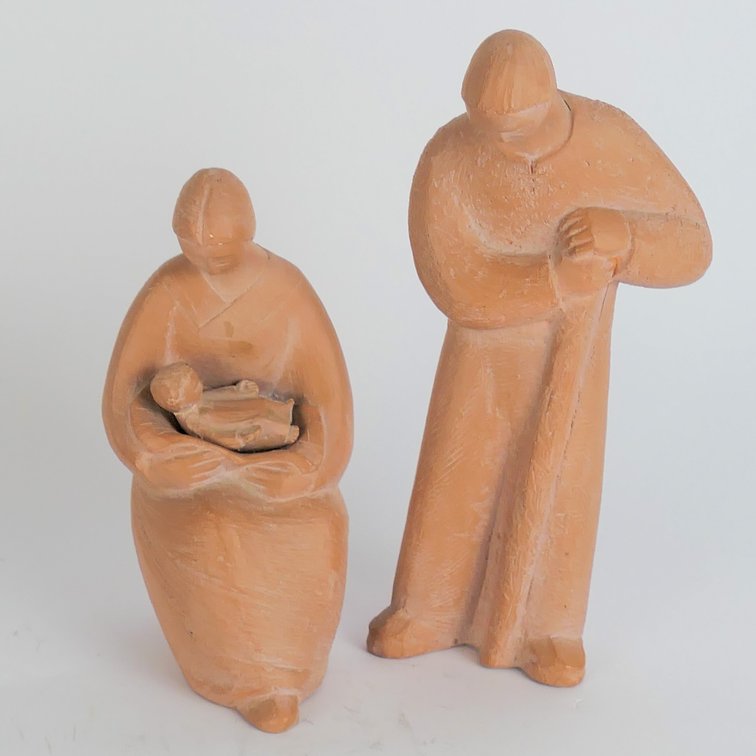 Vintage Grail Pottery Holy Family Nativity