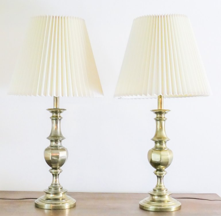 Pair of Stiffel Brass Table Lamps