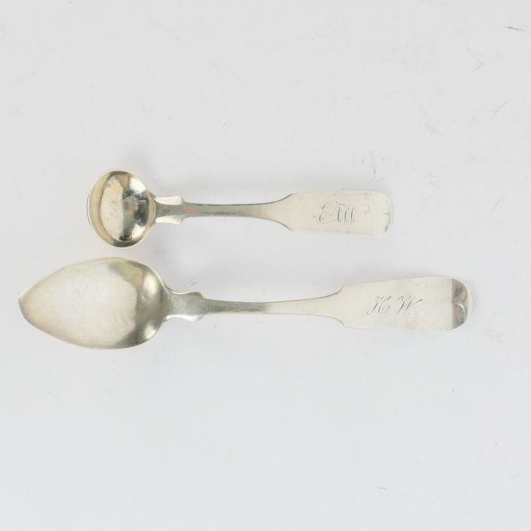 Two Coin Silver Spoons