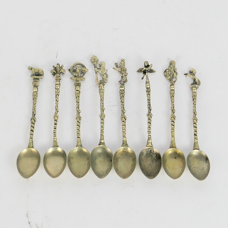 Set of Figural Souvenir Spoons