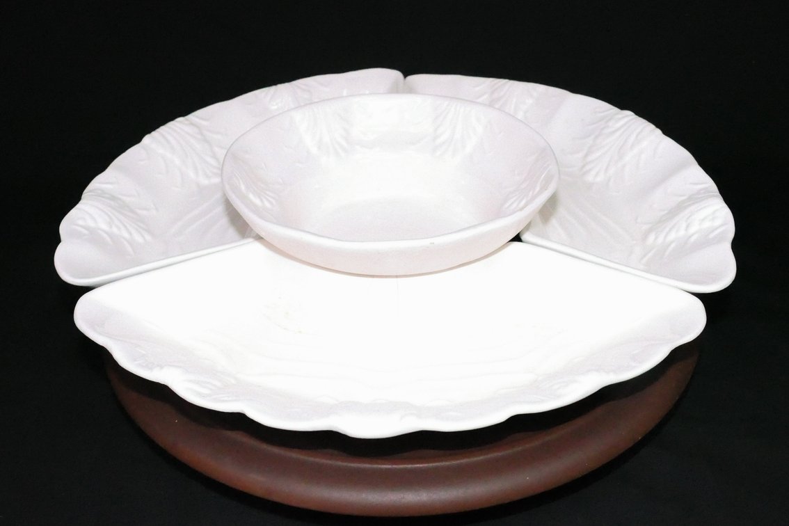 California Pottery Lazy Susan Serving Set