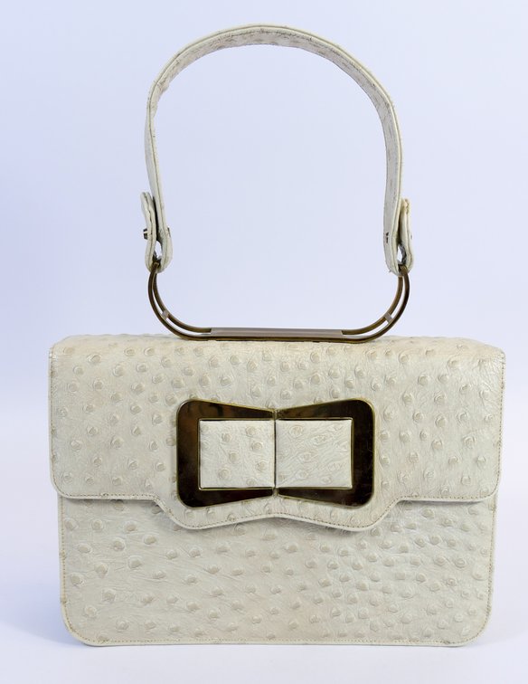 Ostrich Leather Handbag