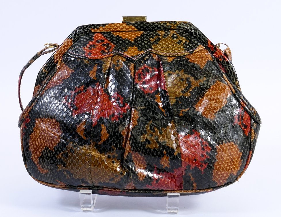 Vintage Snakeskin Evening Bag