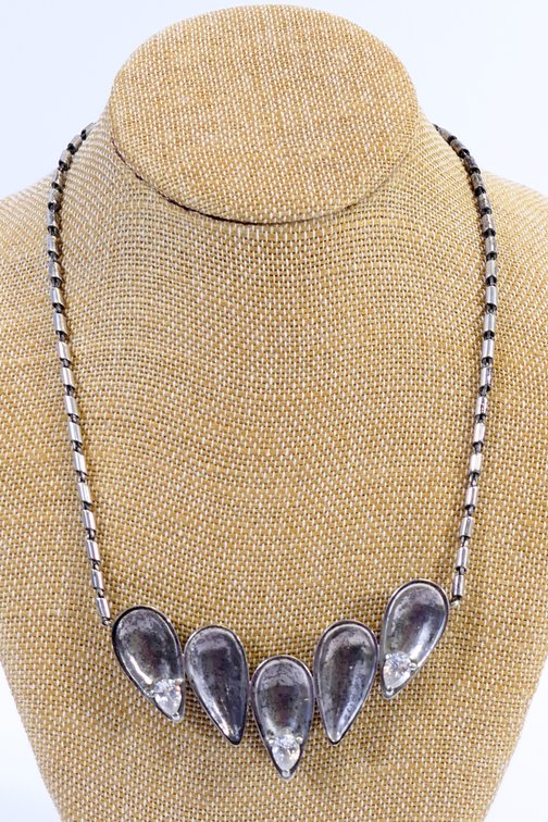 Sterling Silver Statement Necklace