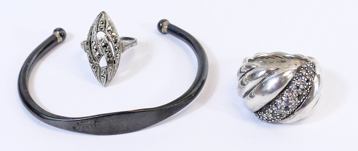 Three Sterling Silver Jewelry Pieces