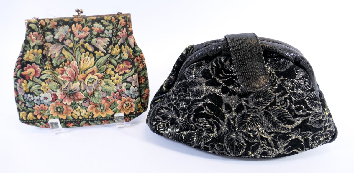 Two Floral Evening Bags