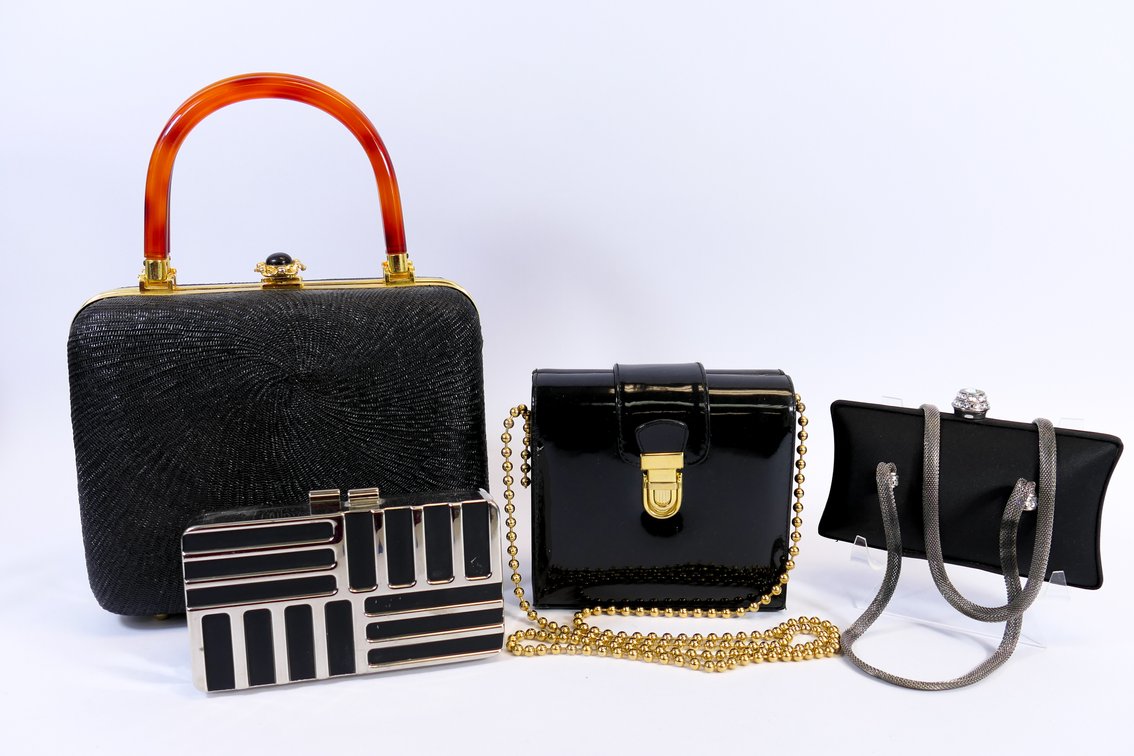 Four Hard Shell Handbags