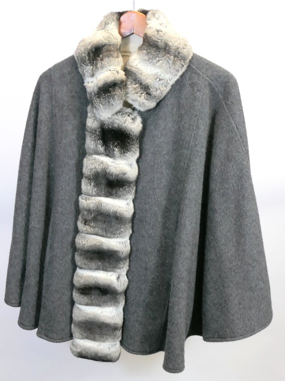 Cashmere and Fur Cape