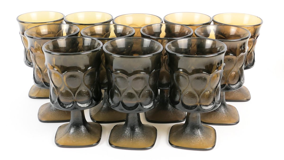 Noritake Walnut Brown Spotlight Wine Goblets