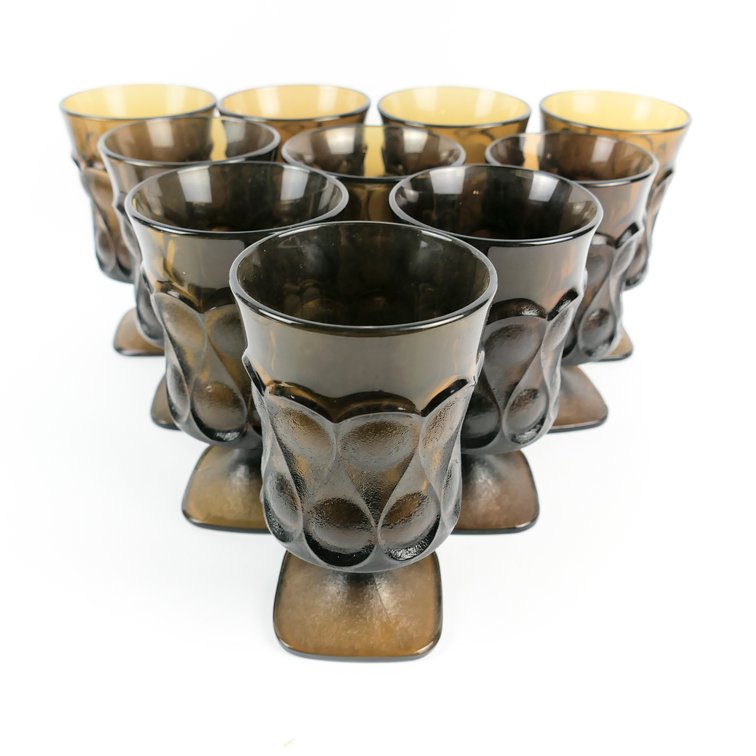 Noritake Walnut Brown Spotlight Iced Tea Glasses