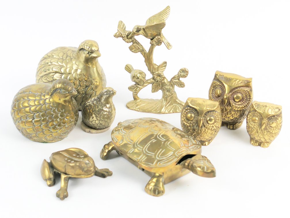 Collection of Brass Animals