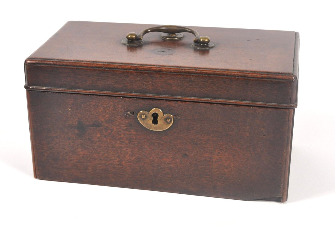 English Mahogany Tea Caddy
