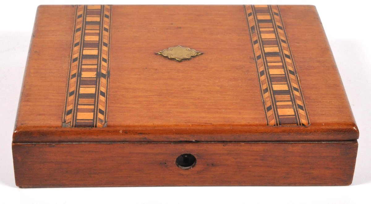 Antique Walnut Traveling Writing Desk