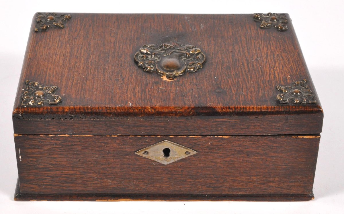 English Sarcophagus Style Tea Caddy