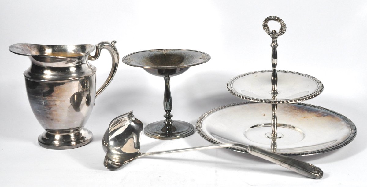 Four Pieces of Silverplate Serving Pieces