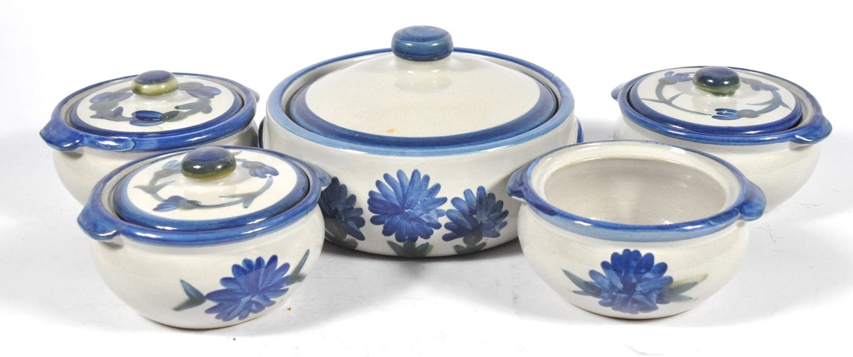 Five Pieces Louisville Stoneware