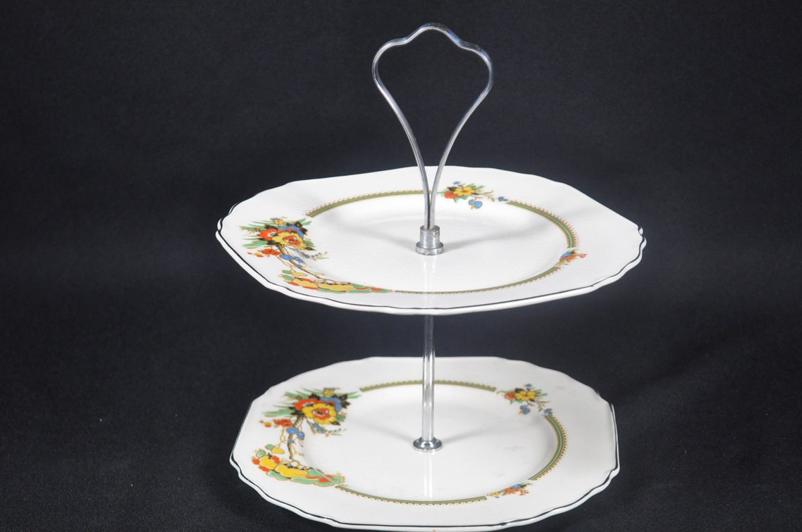 Vintage Two-Tier Serving Stand