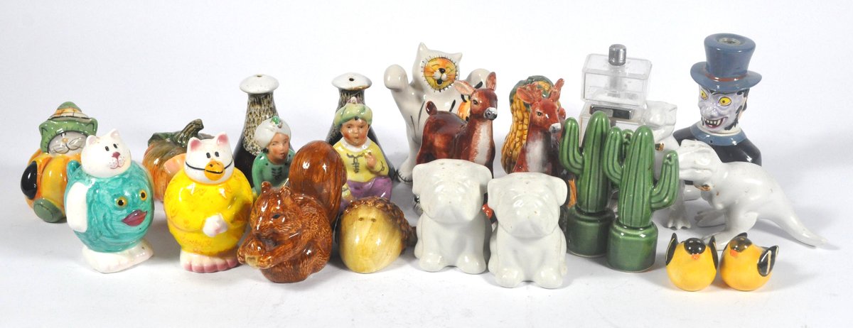 Eleven Sets of Salt and Pepper Shakers