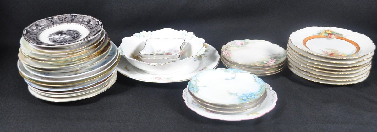 Over Thirty Pieces of French and German China