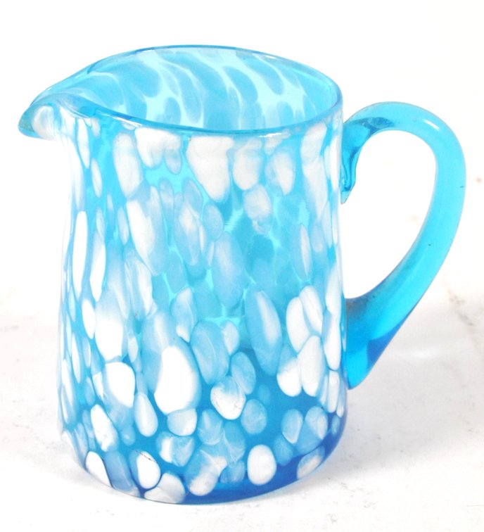 Vintage Aqua Blue Pitcher