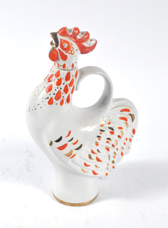 A Lomonosov Russian Rooster Decanter