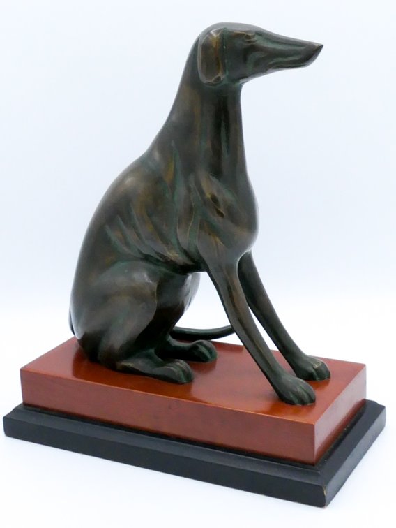 Brass Whippet Figure