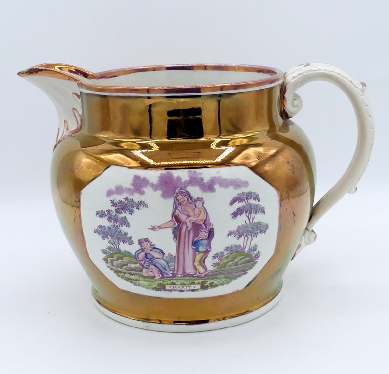 Antique English Sunderland Jug