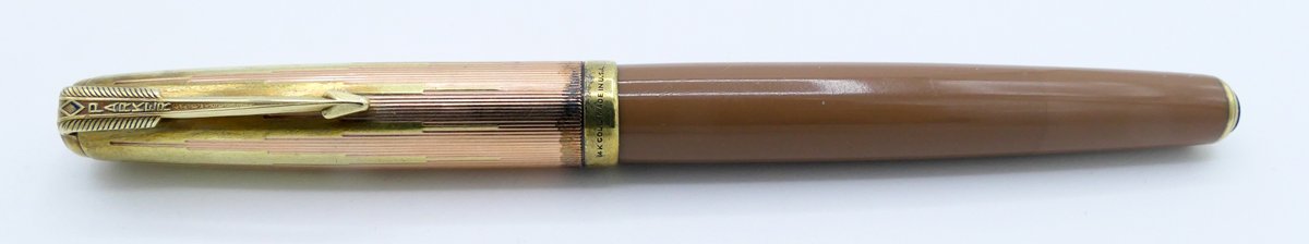 Tan Parker 51 Fountain Pen