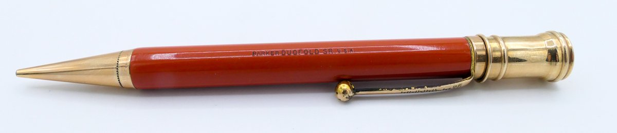 Orange Parker Duofold Sr. Pencil