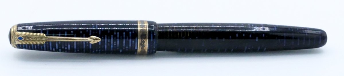 Blue Pearlescent Parker Vacumatic Fountain Pen