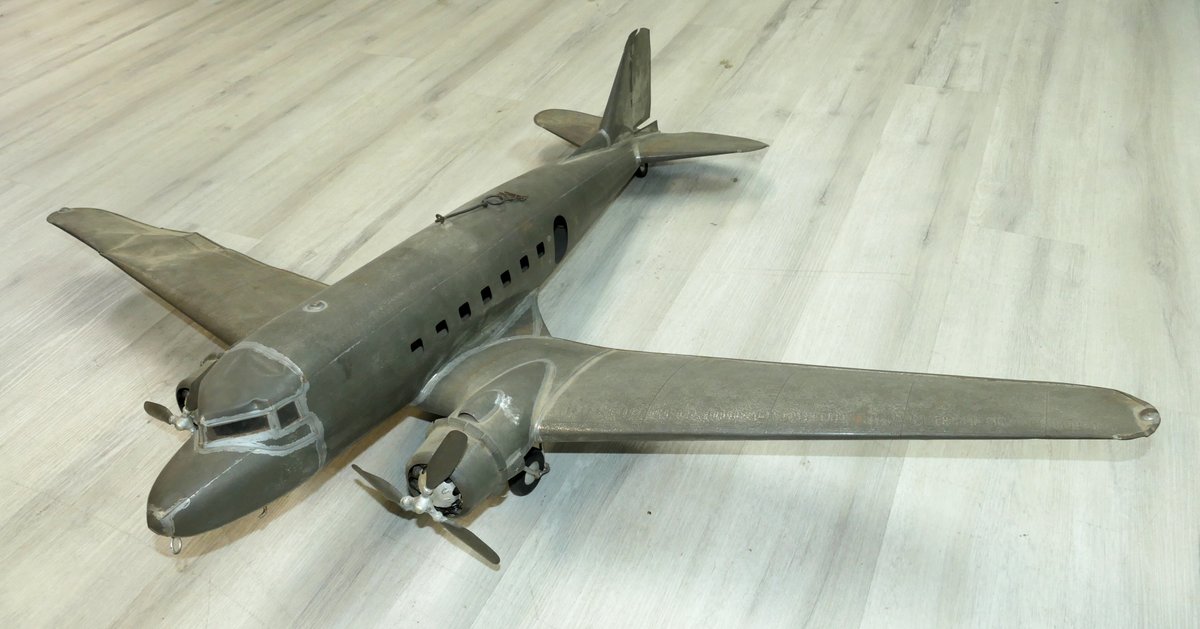 Metal C-47 Skytrain Toy Plane