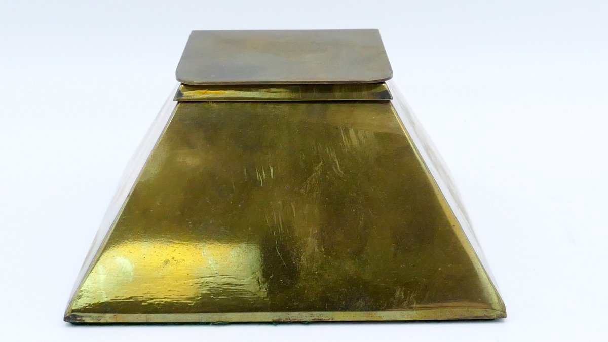 Vintage Brass Inkwell