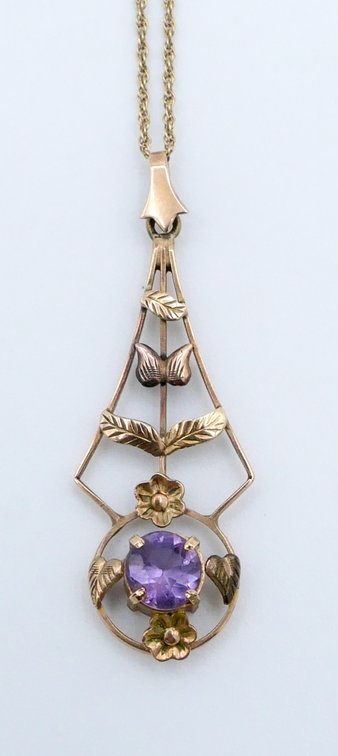 14K Gold Chain with Gold Filled Pendant