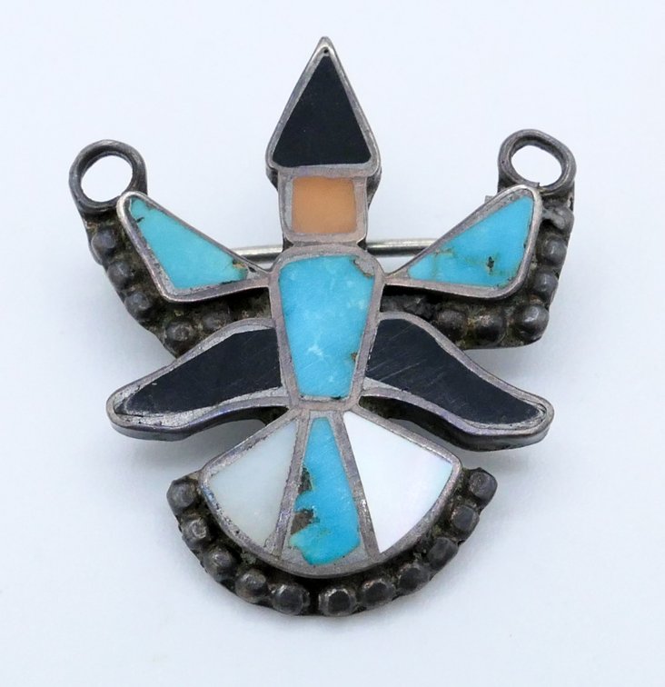 Sterling Zuni Knifewing Pin/Pendant