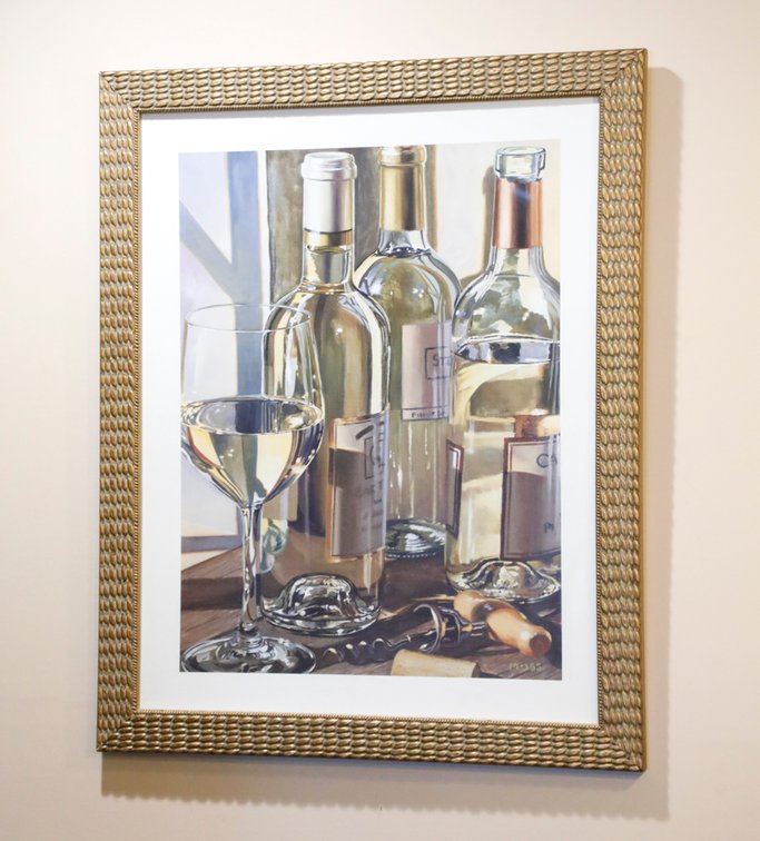 Framed Wine Themed Print
