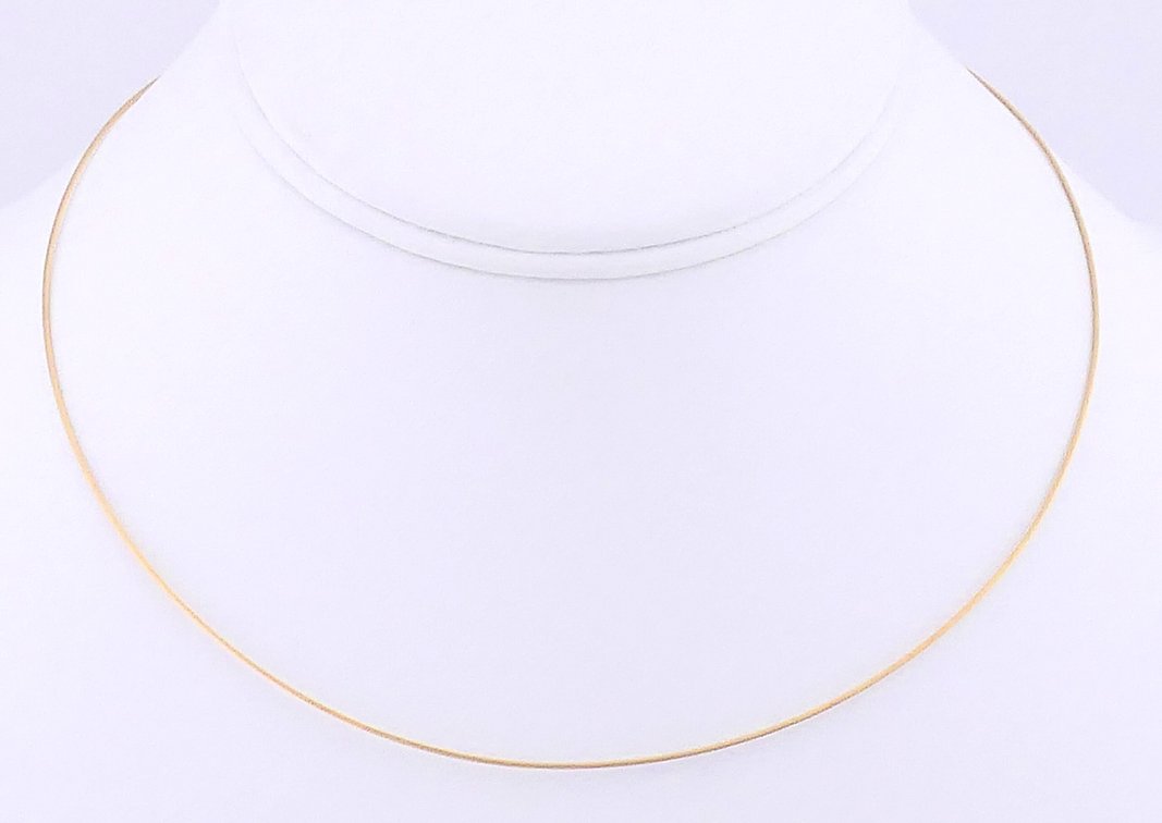 18K Gold Twisted Wire Necklace