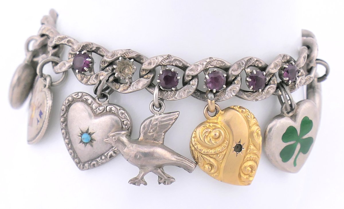 Sterling Heart Charm Bracelet