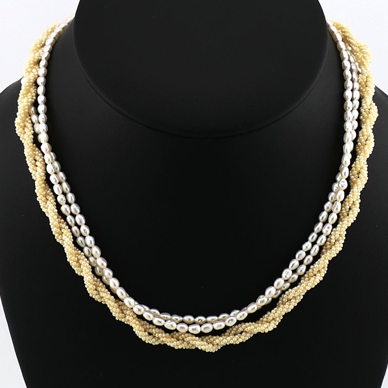 Three Pearl Necklaces
