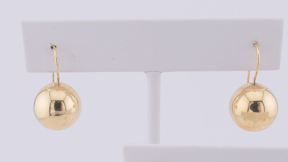 Two Pairs 14K Gold Earrings