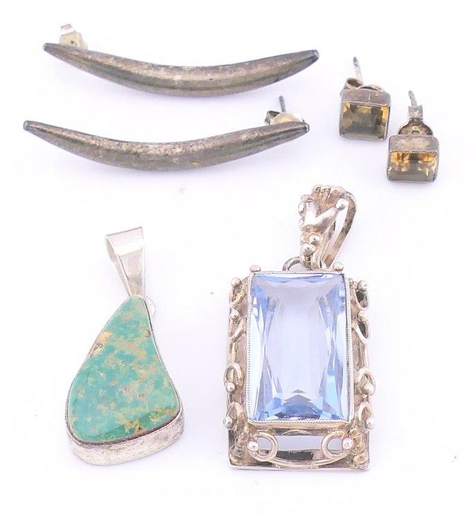 Silver Jewelry with Gemstones