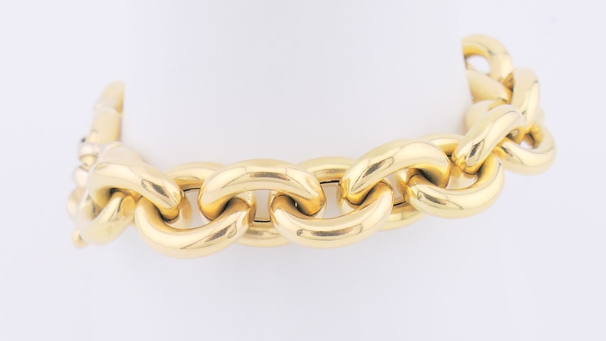 18K Gold Chunky Chain Link Bracelet