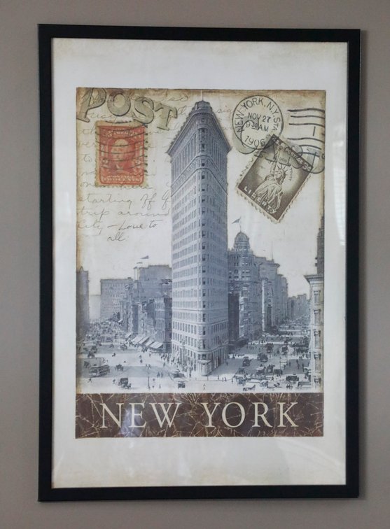 New York Postal Themed Print