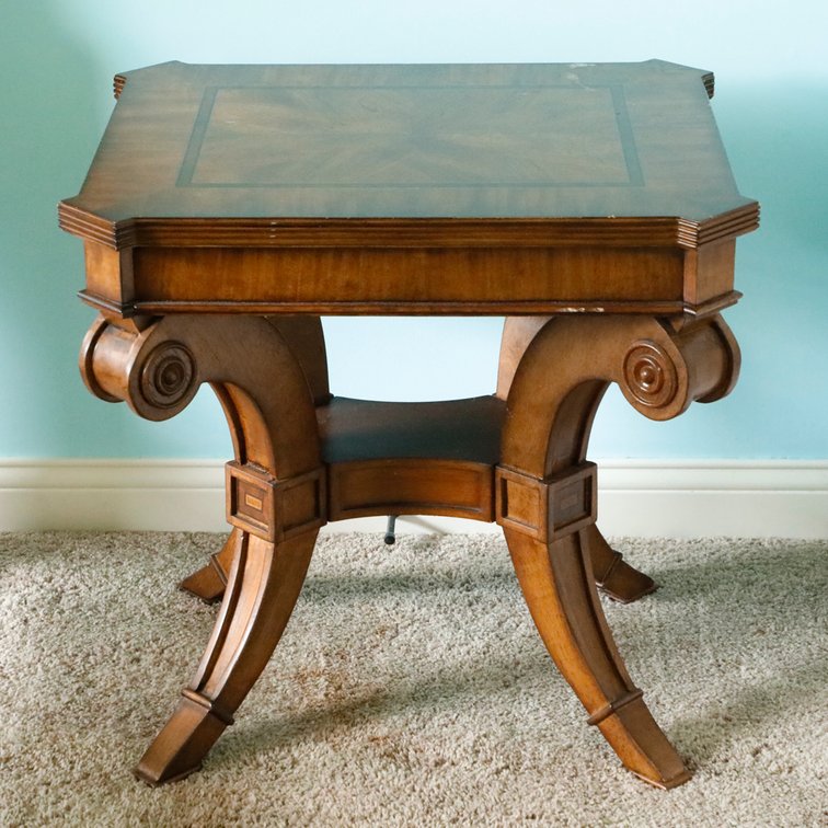 Bedside Lamp Table in Mahogany Finish