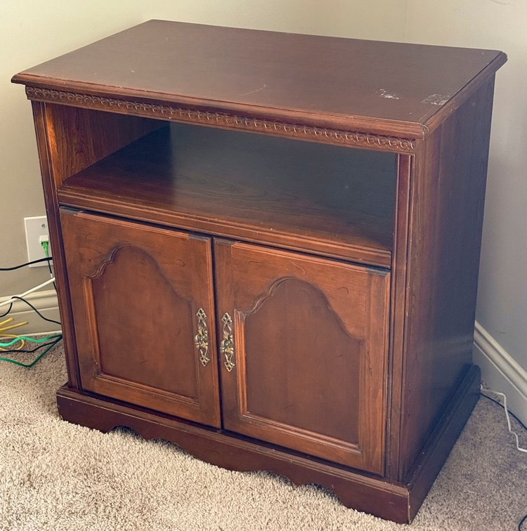 Cherry Finish Office Cabinet