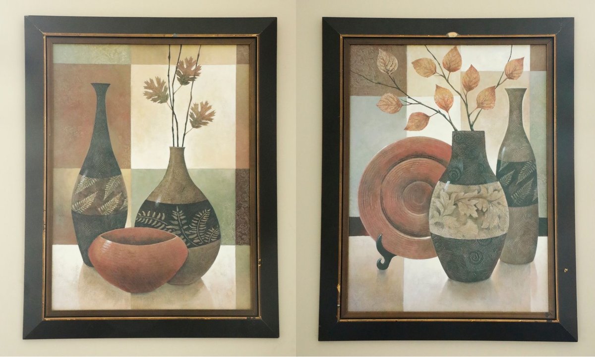 Pair of Keith Mallett Framed Still Life Prints
