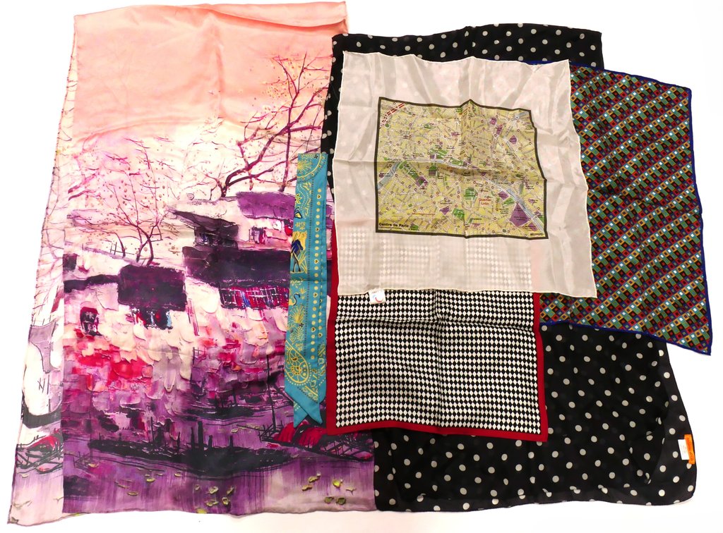 Six Silk Scarves