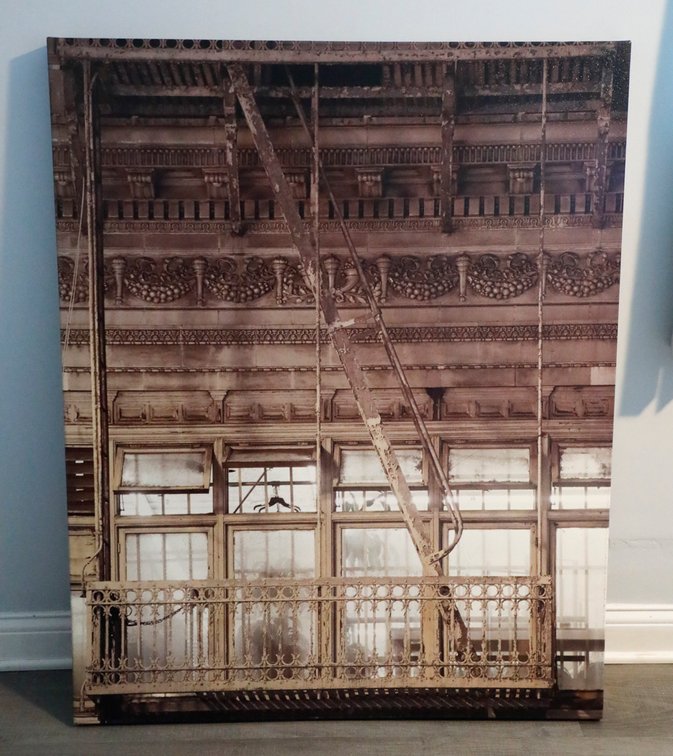 Vintage Style Beaux-Arts Architecture Photograph on Canvas