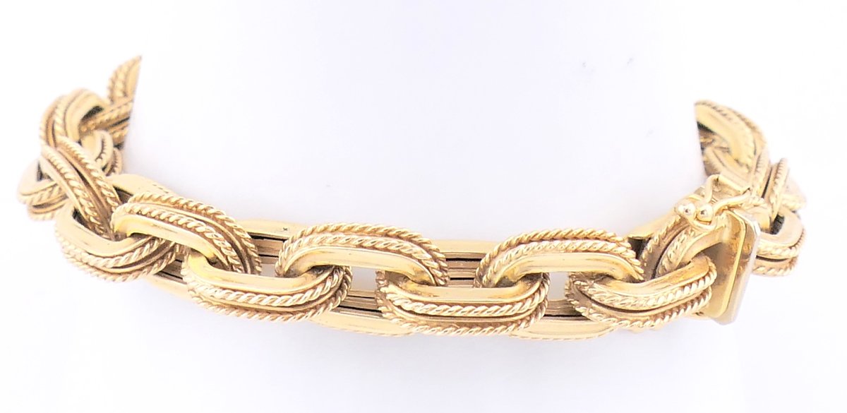 14K Gold Kitsinian Chain Link Bracelet