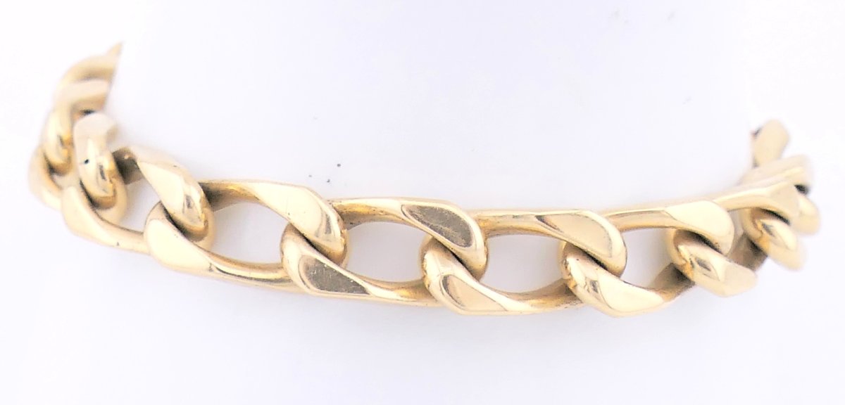 14K Gold Chain Link Bracelet