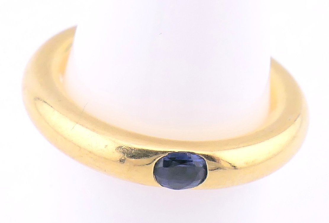 18K Gold MC Paris Band with Emerald